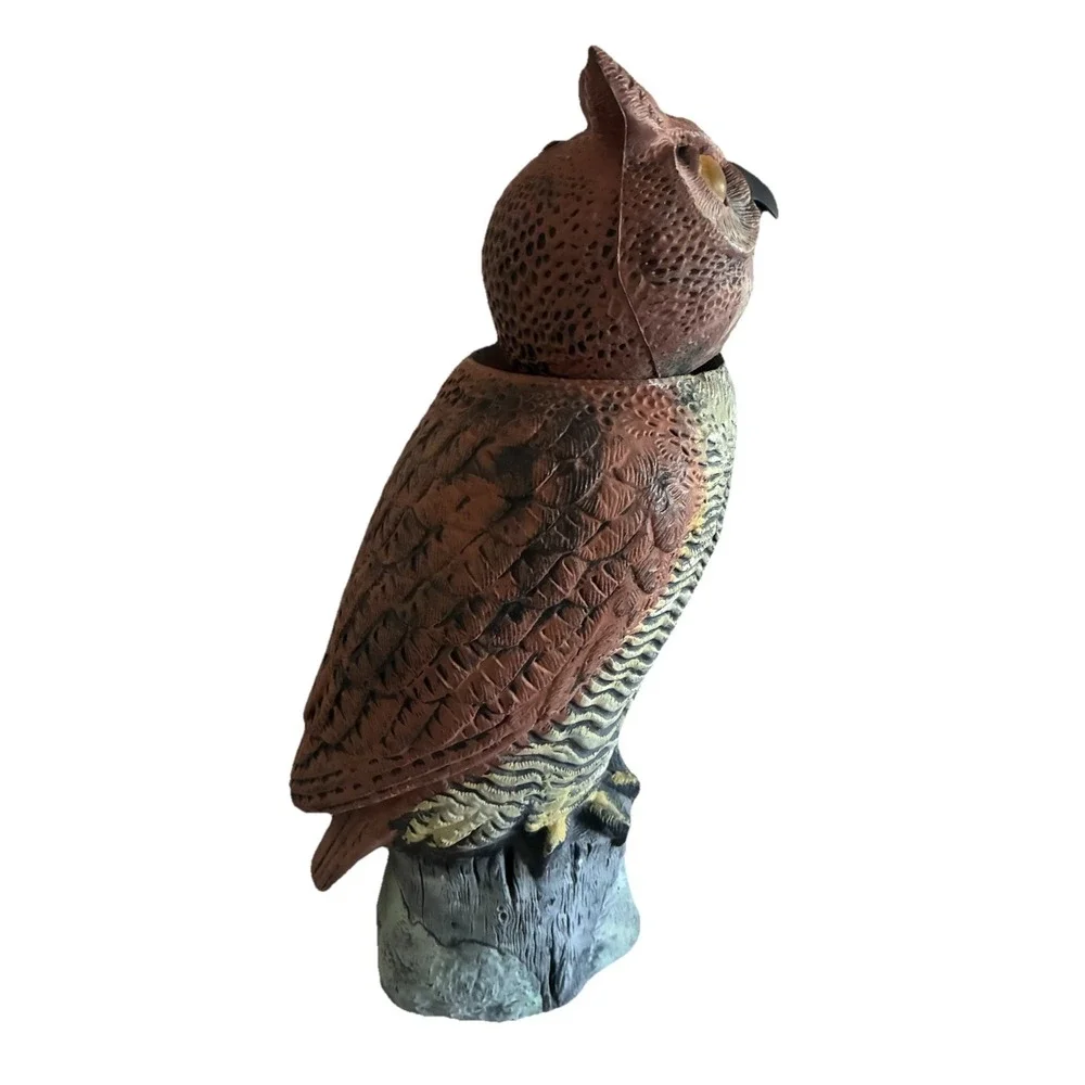 Gardeneer Owl Decoy Bird Control Plastic‎ Swivel Head 20